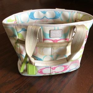 Coach pastel handbag